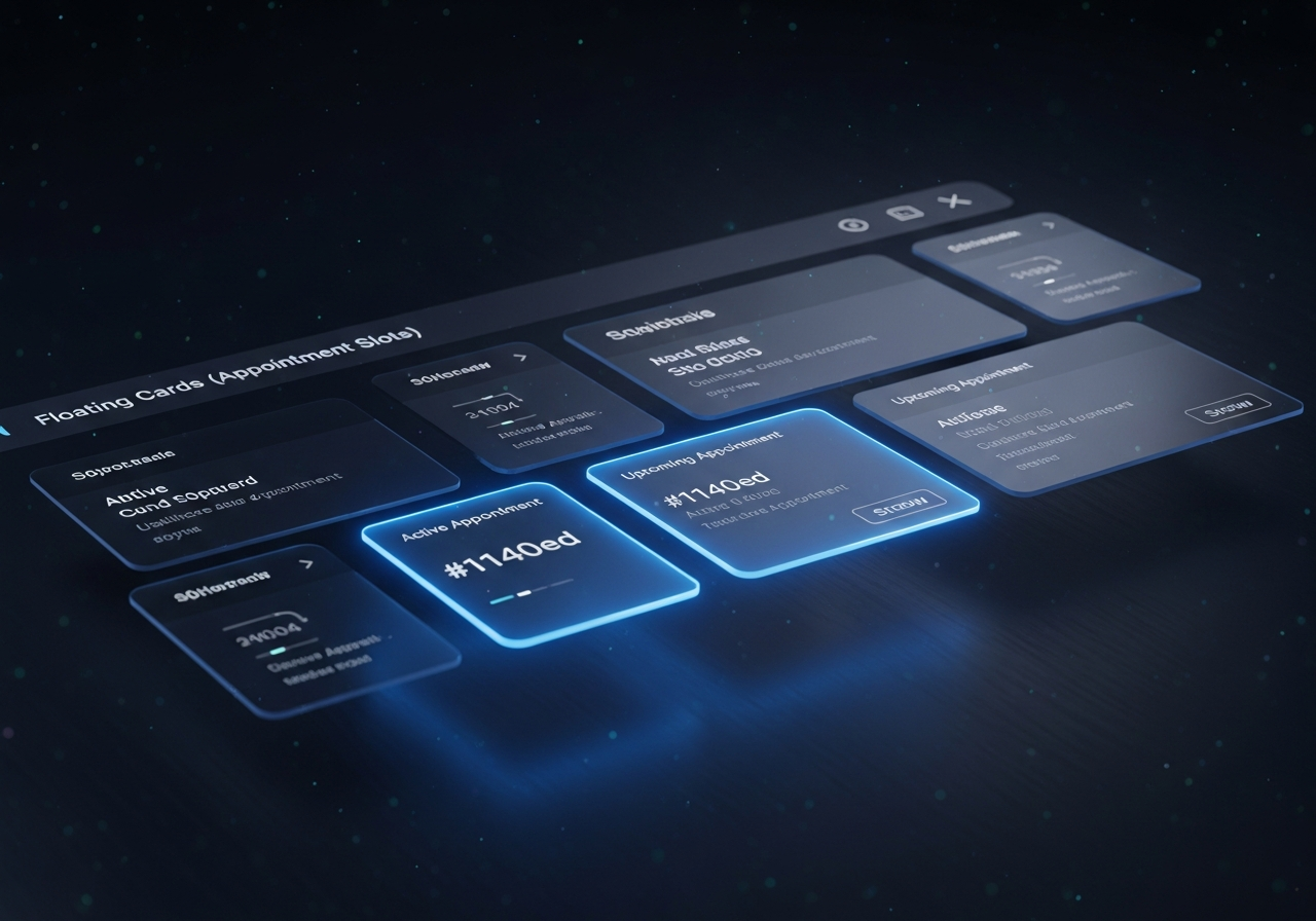 AI-powered healthcare appointment scheduling dashboard