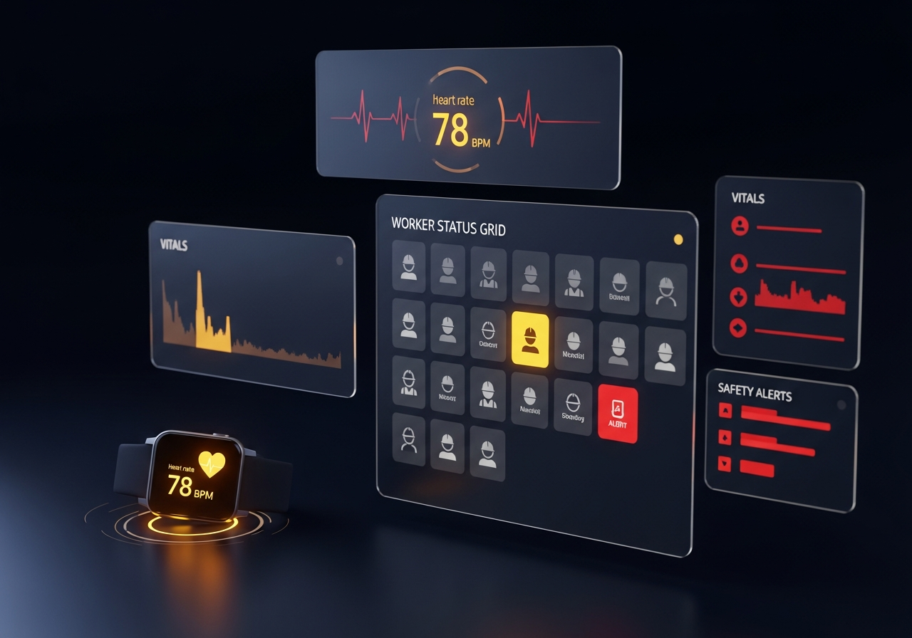 Real-time construction worker safety monitoring dashboard